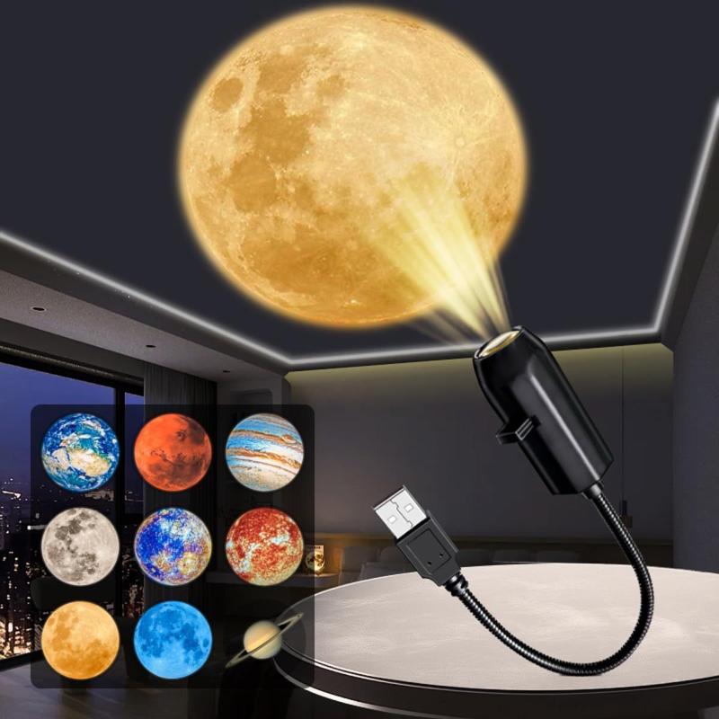3/6/10 Planet Projection Usb Projection Ceiling Atmosphere Night Light For Walls Ceilings Bedroom Living Room