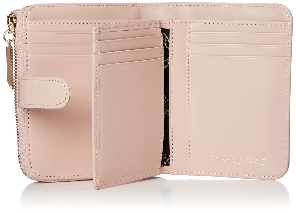 Pinky & Dianne Bi-fold Wallet, Aurora Crocodile, Pink, 1 Size