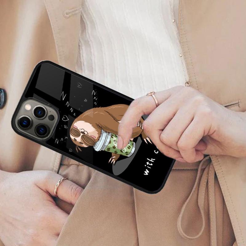 Sloth Cute Animal Magnetic Phone Case For APPLE iPhone 17 Air 16 14 13 12 Pro Max 15 Plus Wireless Charge With MagSafe Cover