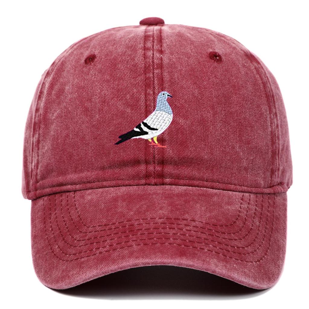 Taubenstickerei Gewaschene Baumwolle Distressed Baseballkappe - Dad Hat Hip Hop Stil