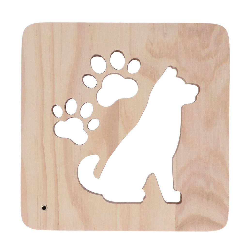 Nursery Night Light Cute Dog Hollow Design Soft 360 Degrees Lighting USB Power Night Light Lamp for