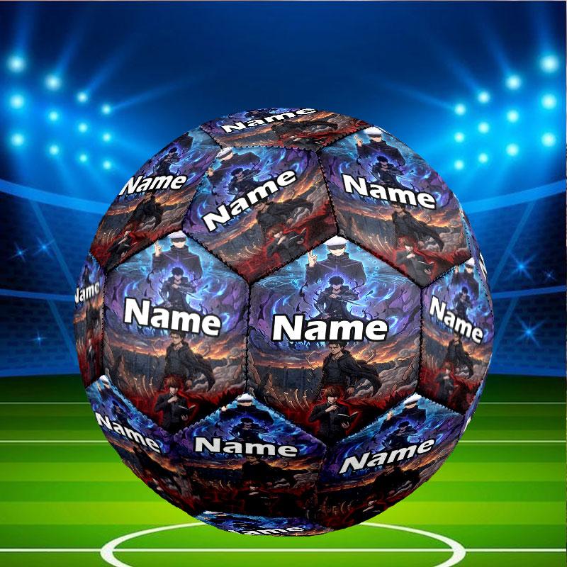 Custom Name Personalized Jujutsu Kaisen Print Size 5 Soccer Ball Training & Match Football, for Team, Kicking, Gift for Football Enthusiasts