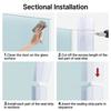 3M Shower Glass Door Seal Strip, Silicone Soft Shower Door Sweep To Stop Leaks, Frameless Seal Strip