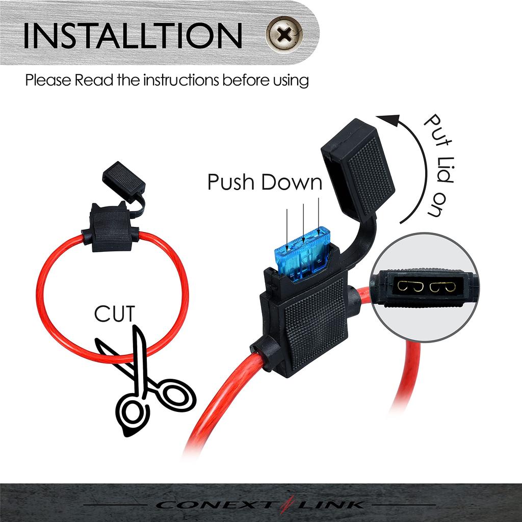 Conext Link LFH18ATC-10 18GA Schleifen-ATC-Sicherungshalter mit Abdeckung - 10 Unbeschaltet