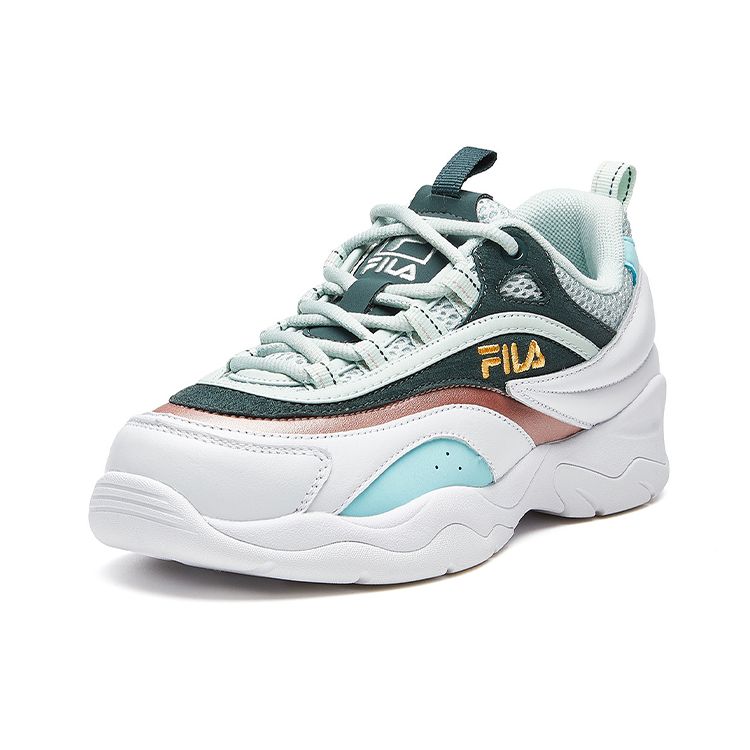Fila Ray Retro Casual Low-Top Sneakers Women Sneakers White Green F12W011104FWP