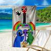 Proof Beach Towel with a Rainbow Friends1 Pattern - Soft,absorbent,quick-drying,machine Washable - Perfect for Swimming,camping,bathing