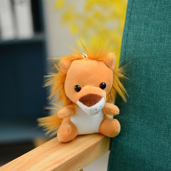 Animal Keychain Jungle Animal Monkey Tiger Lion Giraffe Elephant Leopard Doll