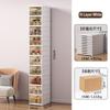 Shoe Storage Organizer Cabinet Drop Front Plastic Foldable Shoe Storage Box Entryway Sneakers Stackable Shoe Display Holder Rack