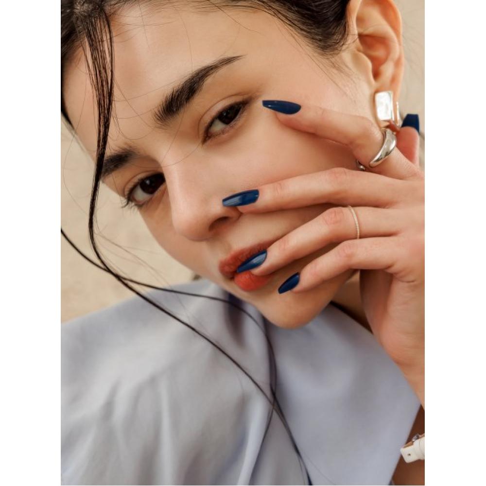 Muzmak Reusable Nail Tips Modern Navy Coffin NONE