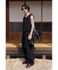 YOUTH Cut-Off Slit Sleeveless - Black