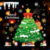 Santa Claus Christmas Tree Christmas Window Stickers PVC Electrostatic Glass Stickers Christmas Wall Sticker Reusable Stickers