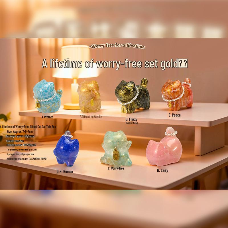 Qimo Pig Light-Activated Blind Box Cartoon Doll - Series 2 Office Ornament