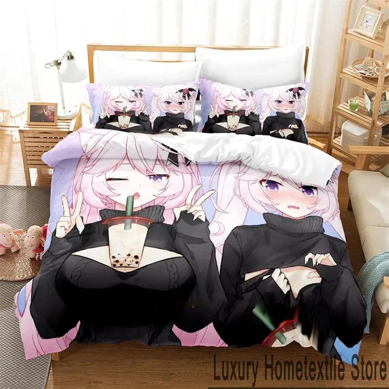 3D Print Anime Nyatasha Nyanners Duvet Cover Set King Queen Double Full Twin Single Size Kids Teens Bedding