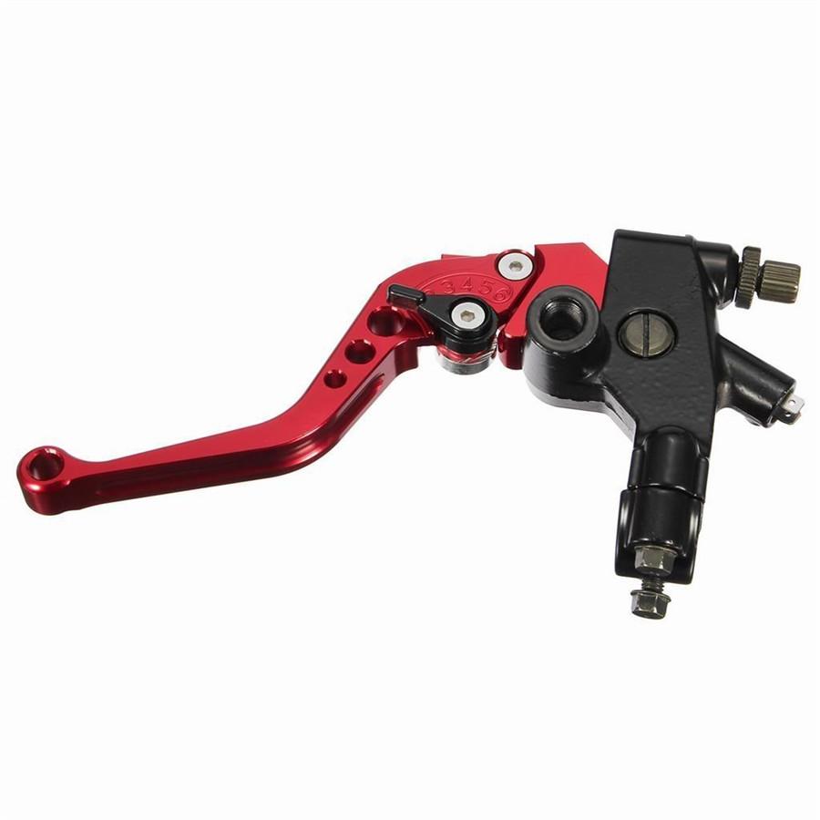 Universal Motorcycle 7/8" CNC Front Brake Clutch Master Cylinder Lever Set Reservoir