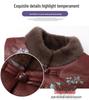 Stylish Cotton Padded Winter Jacket for Elderly Women – Fleece Lined Tang Suit for Seniors