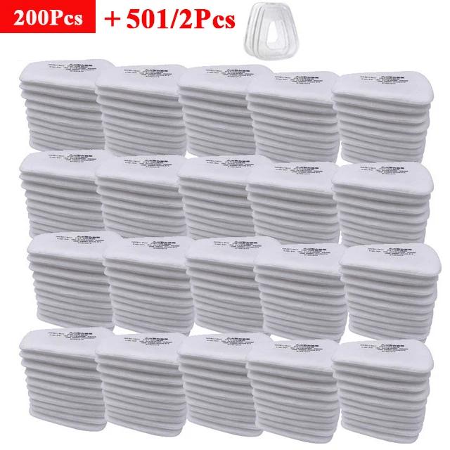 Wholesale 5N11 Industry Cotton Filters 501 Cover Replaceable For 6200/7502/6800 Gas Dust Proof Mask Respirator Accessories