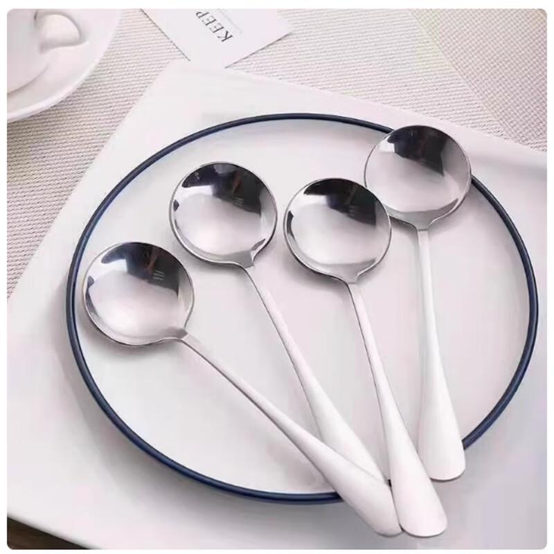 

St. Bilei Disposable Thickened Plastic Soup Spoons - 20-Pack