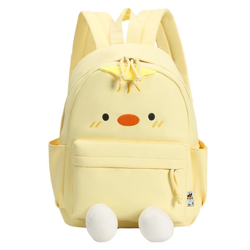 Schoolbag childlike cute duckling backpack simple waterproof schoolbag junior and high school students light travel cute soft girl backpack