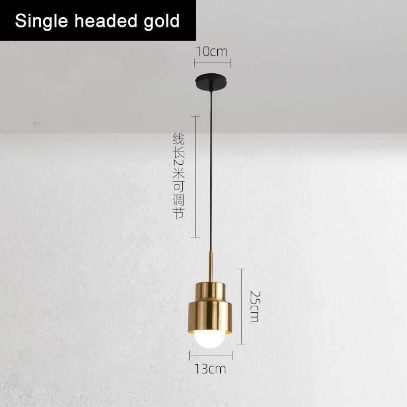 

Прикроватный светильник Роскошный современный светильник для спальни, кабинета, одинарная люстра, скандинавский креативный светильник для ресторана, бара, подвесной светильник 7W&Warm light