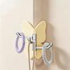 4PCS Plastic Rotating Butterfly Wall Hooks Wall Mounted Butterfly Storage Hanger  Kitchen