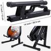 Suporte de guitarra dobrável com estrutura de metal universal para violão, baixo elétrico, violão, banjo, ukulele, portátil