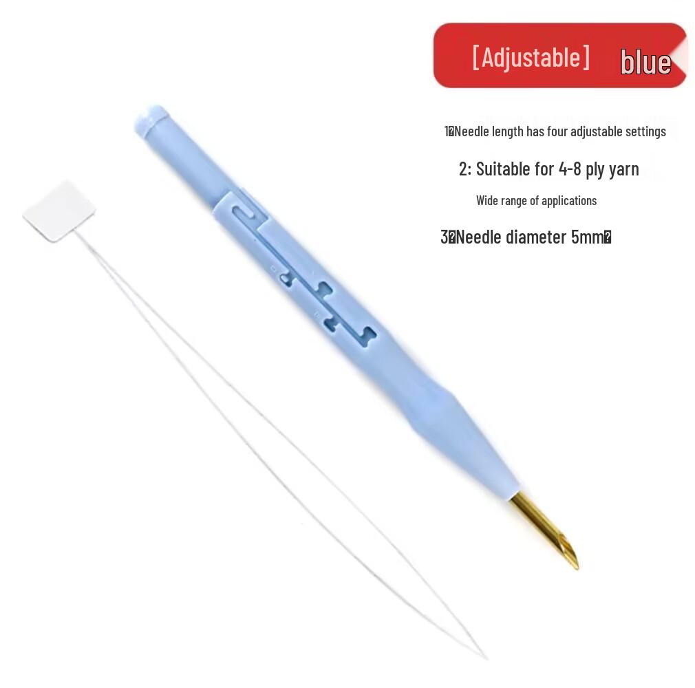 Grobe Russische Punch-Nadel & Garn für DIY-Stickerei und Tufting