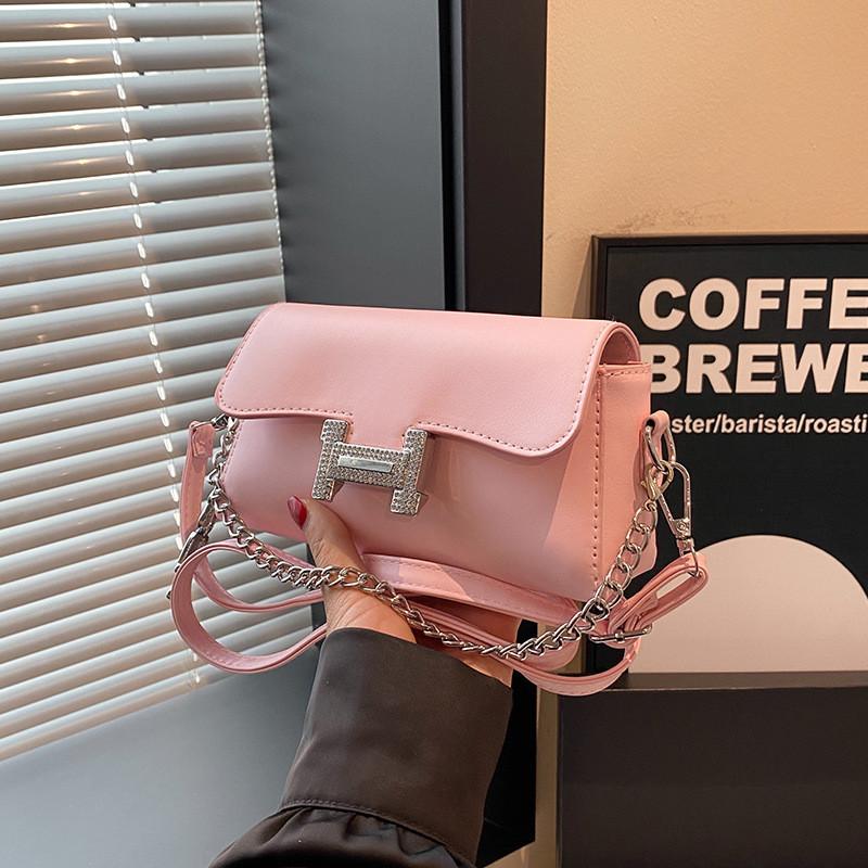 Pu Street Style Small Square Bag 2024 New Spring Fashion Shoulder Bag