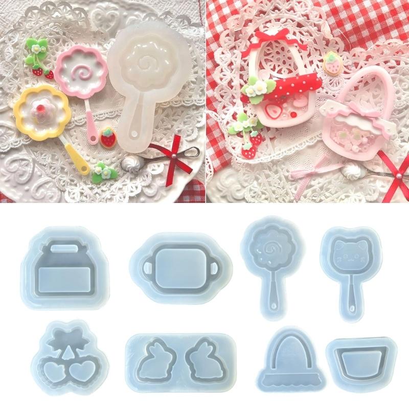 Stampo pratico per accessori artigianali, comodo set di stampi in silicone per realizzare vari progetti di artigianato e gioielli fatti a mano