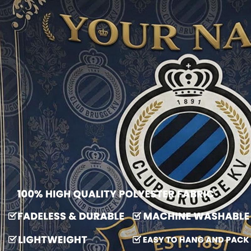 Club Brugge KV Custom Name Wall Tapestry Aesthetic Wall Hanging Printed Fabric Blanket Decorative Tapestries for Bedroom Living Room Home Decor