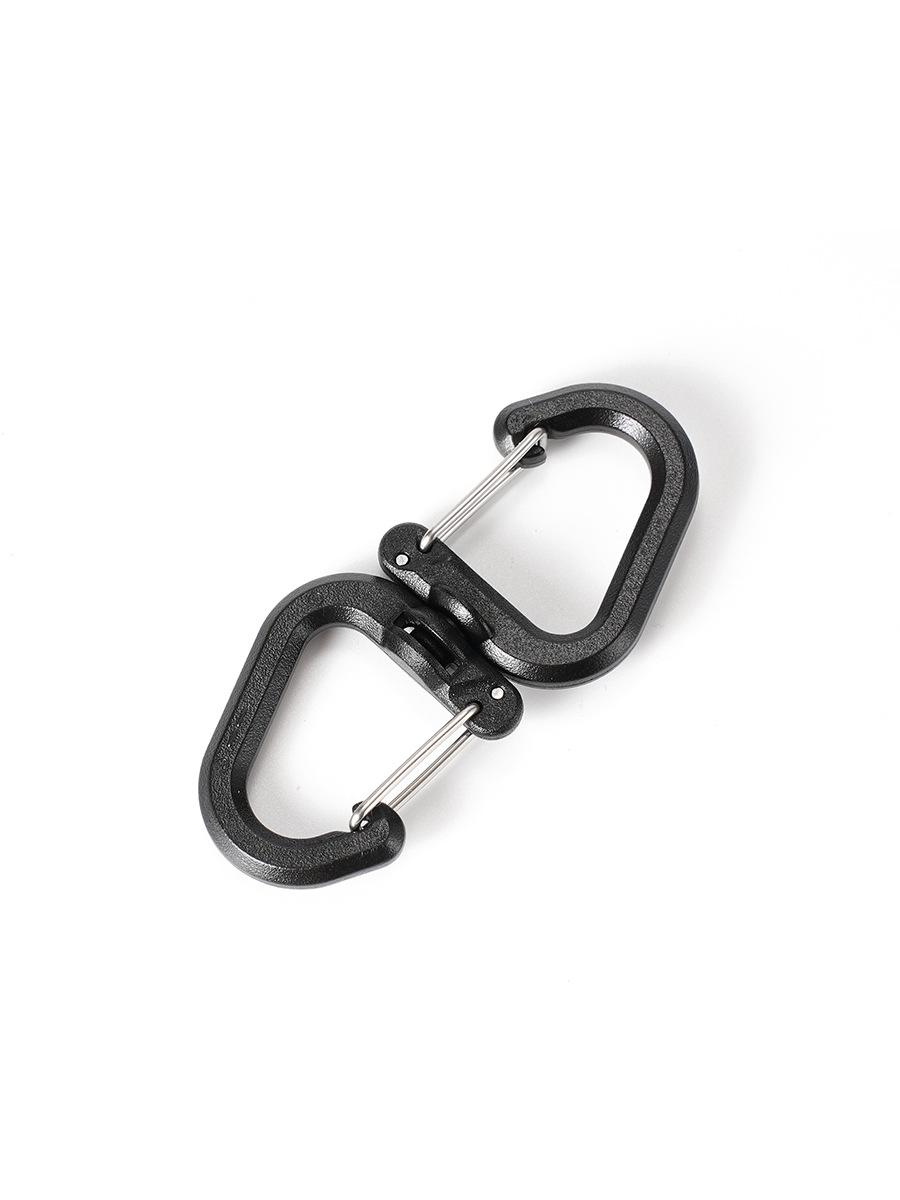 

360° Rotating Double Hook | Portable S-Chain Clip for Backpacks and Keys, Outdoor Gear Accessory, Key Holder, Compact Hook, Sturdy Clip