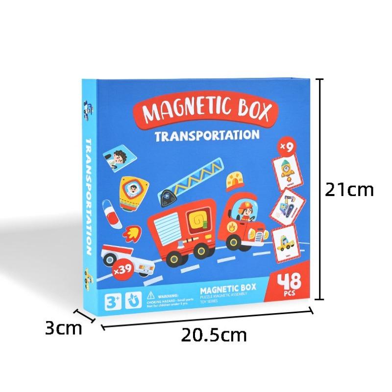 Magnetyczne Puzzle Ubieranki Zabawki Edukacyjna Gra Zabawna Przyjazna w Podróży Prezenty Niespodzianki Odpowiednie dla Chłopców i Dziewczynek w Wieku 3-6 Lat