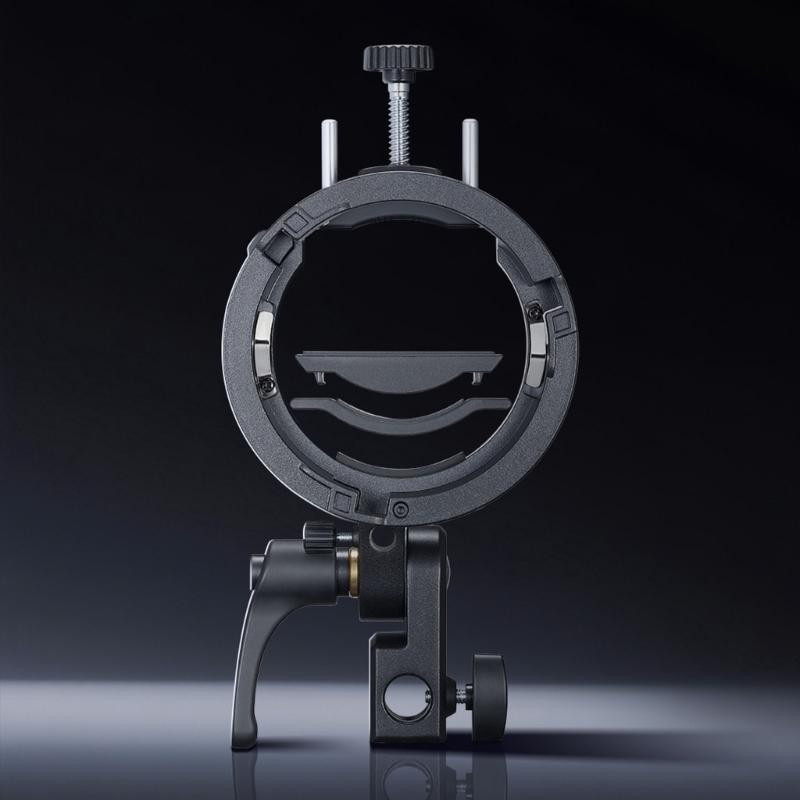 S Shaped Flash Bracket For S3,V1/V860III/AD200 Hot Shoe Mount Speedlights Quick Installation Lightweght Durability Design