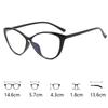 Finished Ladies Myopia Glasses Anti Blue Light Blocking Near Sight Eyeglasses for Women Men Vintage Cat Eye Minus Eyewear To-4.0