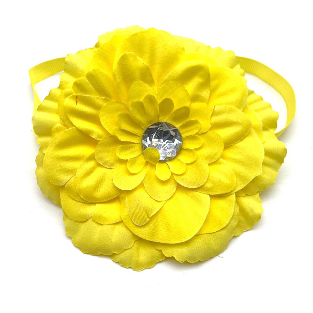 50pcs Dogs Pets Accessoriess Large Dog Ties Bow Ties Bowknot with Diamond Adjustable Colorful Flowers Dog Grooming Pet Supplies
