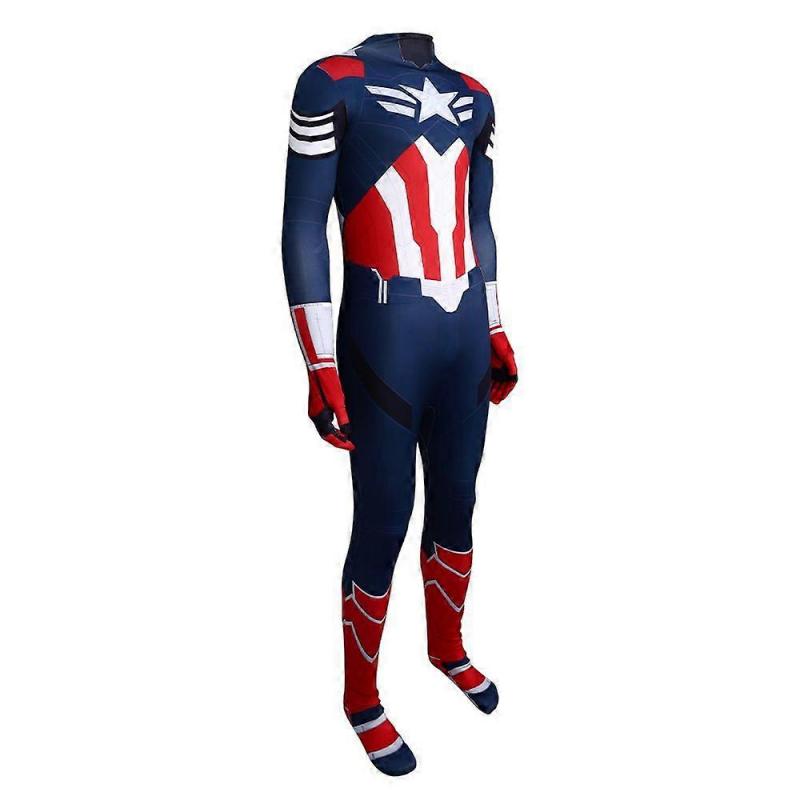 Vengadores Capitán América 4 Body Marvel Disfraz de Cosplay para Hombre Juego de Roles Traje de Halloween