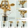 6-1PC Metal Automatic Rotating Watering Artifact Adjustable Garden Lawn Sprinkler Gardening Irrigation Water Sprayer System Tool