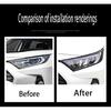 Car Accessories Fit for Toyota RAV4 2019 2020 2021 2022 Headlight Lamps Cover Trim Bezel (Glossy Chrome Style) ABS 2 PCS