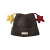 Thick Knit Children Hat Star Decor Knitted Cap Fashion Toddler Hat  Winter Outdoor