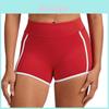 Damen Colorblock Yoga-Shorts mit hohem Elasthan-Anteil für Laufen und Fitnesstraining