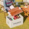 Folding Camping Storage Box with Wheels