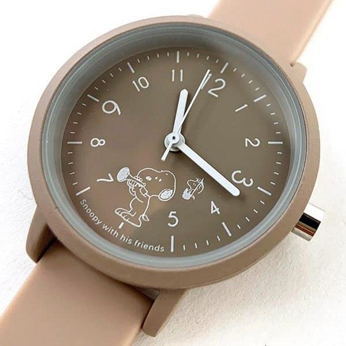 Fieldwork Women's Watch Snoopy Analog Silicone Band Beige PNT034-2 One Size