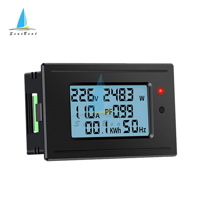 Digital Voltmeter Ammeter AC 5A/10A/20A/100A Power Electricity Meter 1100W/2200W/4400W/22000W HD Display Voltage Current Meter