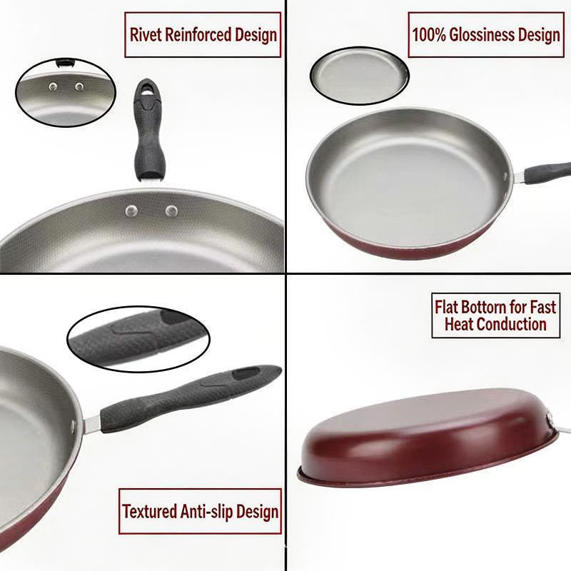Non-Stick Multifunctional Frying Pan Made Of Iron Easy To Clean Kitchen Cookware Suitable For Gas Stove And Induction Cooker