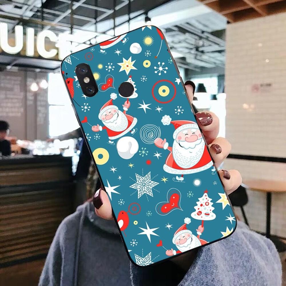Christmas Cartoon New Year Phone Case For Xiaomi Mi 5X 8 9 10 11 12 lite pro 10T PocoX3pro PocoM3 Note 10 pro lite