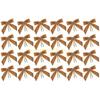24pcs Christmas Tree Bows Velvets Bowknot Decorations for Holiday Parties Butterfly Knot Embellishment Accessories top sale