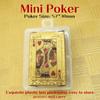 Waterproof PVC Cards, Mini Poker Set, Gold Foil Playing Cards, Pet-Themed Poker, Black Luxury Cards, Men's Gift Idea, Party Game