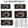 1Pc Lion Print Towel Sports Quick-Drying Super Absorbent Camping Towel Super Soft Lightweight Gym Swimming Yoga Beach Towel
