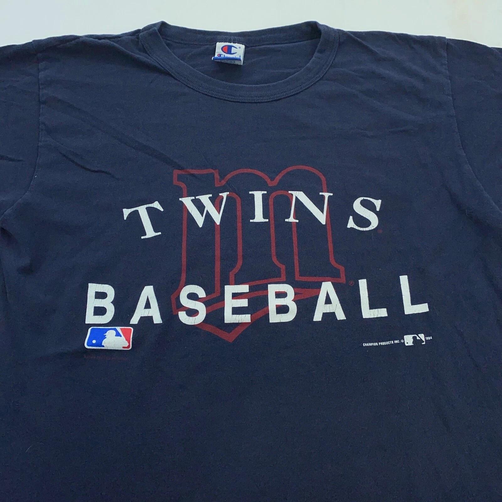 vintage 90s MINNESOTA TWINS CHAMPION T-Shirt LARGE baseball mlb soft XL