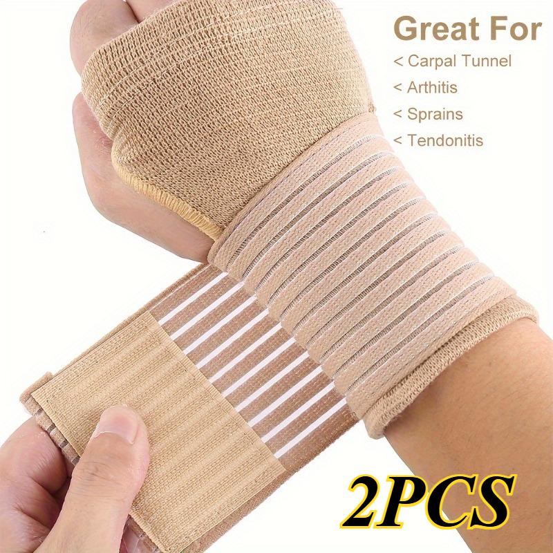 2pcs Wrist Support Strap, Men And Women's Wrist And Hand Sleeve, Elastic Wrist Support Strap, For, Sports