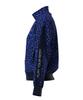 Full Zip Blouson Golf Outerwear S [Pin Apparel] Women's (Leopard Print, Stretch) / / 622-4220902 110_Blue